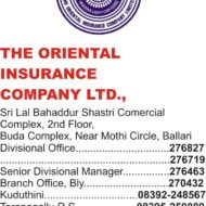 The Oriental Insurance Company Ltd.,