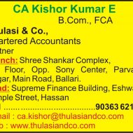 CA Kishor Kumar E